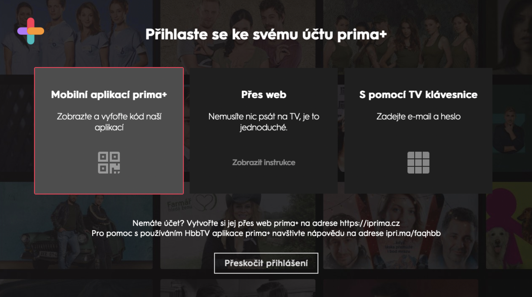 Jak se přihlásit na Iprima v televizi?